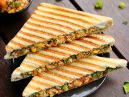 Veg paneer grilled sandwich