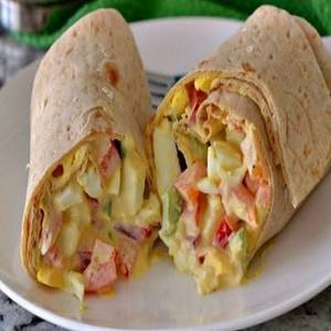 Cheesy Egg Chick Wraps