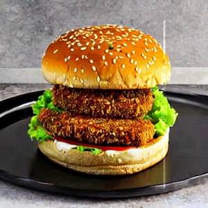 Crispy Veg Double Patty Burger