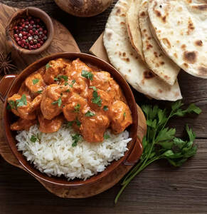 Chicken Curry [2 Pcs]+ Roti [3]+ Rice+ Salad