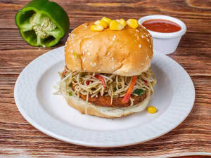 Special noodles burger