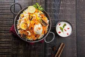 Chicken Biryani with Egg