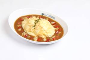 Fried Chicken Omelette Curry