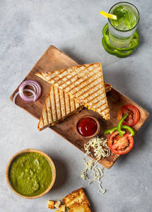 Veg Cheese Grilled Sandwich