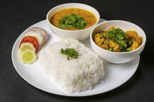 Dal + Rice+ Sabji