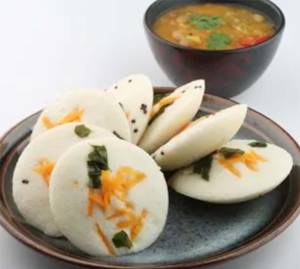 Cheese Butter Steamed Idli