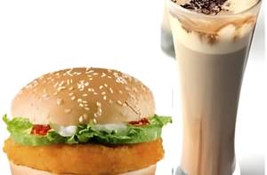 Veg King Burger + Cold Coffee 