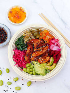 Korean Grilled Chicken Poke
