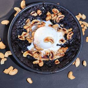Caramel Nut Brownie Sundae