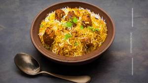 Musroom tikka biryani