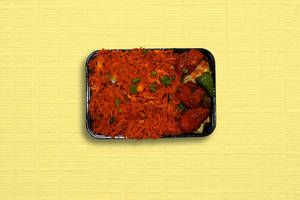 Chicken Schezwan Fried Rice + Chicken 65 [3 Pieces] [sk99]
