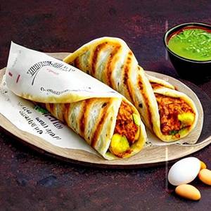Double Egg Schezwan Roll