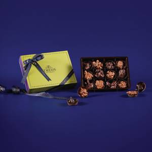 12 Pc Assorted Chocolate Nut Clusters 180 Gms
