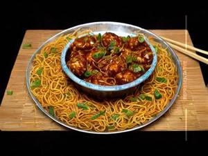 Veg Manchurian Noodles