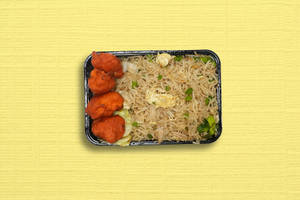 Chicken Fried Rice + Chicken Popcorn [4 pieces]