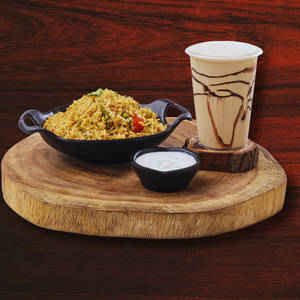 1 Veg. Tawa Pulav + 1 Bev