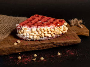 Red Velvet Waffle Sandwich.