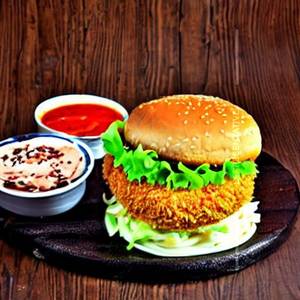 Noodles Tikki Cream Burger