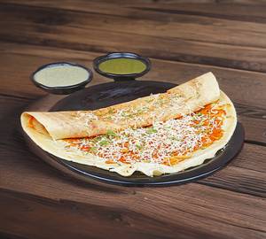 Cheese masala dosa