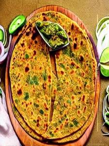 Green Chilli Parantha
