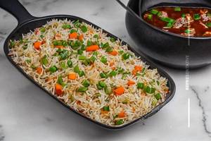 Veg Manchurian Gravy Fried Rice Full