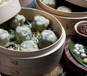 Spinach & Paneer Momos [6 pieces]