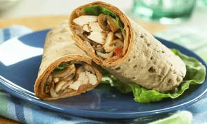 Crunchy Mushroom Tikka Wrap