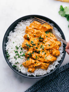 Chicken curry rice bowl