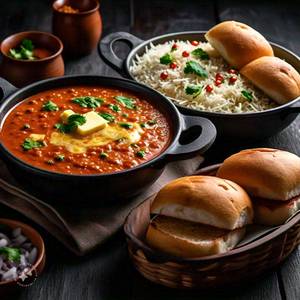 Cheese Butter Pav Baji (6 Pav) + Kadhi Pulao