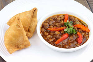 Channa Samosa (Plate)