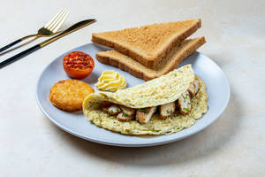Grilled Chicken Omelette