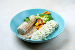 Banoffee Mushroom Chicken Roulade