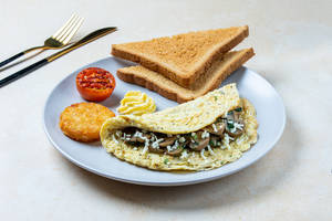 Mushroom Spinach & Cheese Omelette