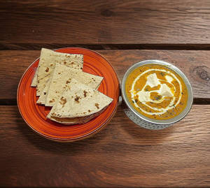 Paneer Curry With 3 Whole Wheat Phulkas