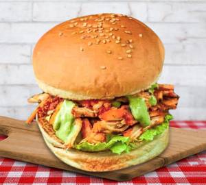 Cheese and corn burger 1