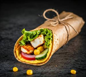 Egg Paneer Tikka Roll