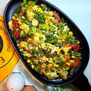 Egg Veg Mix Sauteed Salad