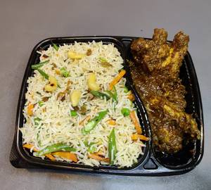 Veg Pulao Chicken Kasha