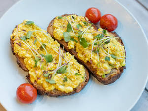 Scrambled Tofu Sourdough Toast