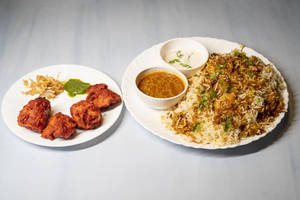 Chicken Biryani + Kebab
