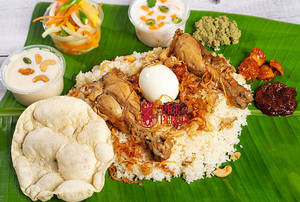 Chicken Pothi Biriyani With Special Sides