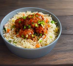 Veg Fried Rice & Gobi Manchurian
