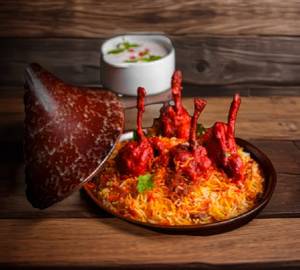 Chicken Biryani + Chicken Lollipop