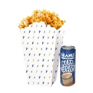 Regular Popcorn Cheese & Classic Cold Coffee