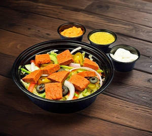 Chicken Kheema Patty Salad