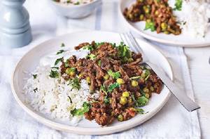 Mutton Keema Kaleji + Pulao