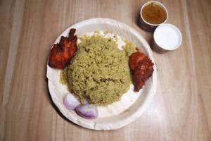 Chicken lolypop donne biryani