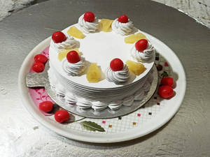 Eggless Pineapple Cool Cake