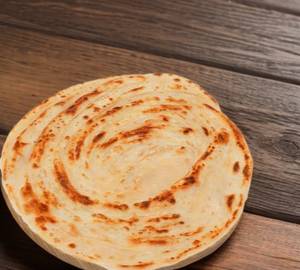 2 ajwain parantha with light salt stuffed  ,butter and pickle