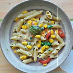 Corn Cheese Pasta (Indian Style) (Macroni)